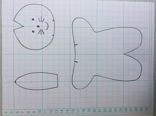 うさぎのぬいぐるみの作り方 型紙をつかいフェルトやフリースで簡単につくれます できルンです