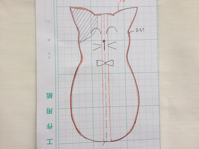 フェルトで簡単 ペンケースの作り方 ネコのペンケースを作ってみた できルンです